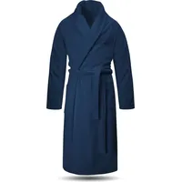 Normani Herren Premium Bademantel Basic in Marine | Gr.: XS