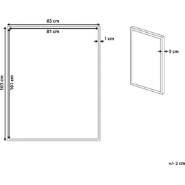 Beliani Canvas PULSANO 83 x 103 cm Bunt