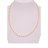Firetti Perlenkette »Schmuck Geschenk Halsschmuck Halskette Perle«, Made in Germany - mit Perlmutt, 44290232-45 gelbgoldfarben-weiß