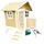 Axi Spielhaus Robin 264 x 203 x 177 cm Braun/Weiß
