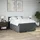 vidaXL Boxspringbett 140 x 200 cm Dunkelgrau