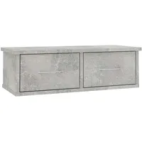 vidaXL Wandregal 60 x 26 x 18,5 cm Betongrau