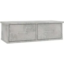 vidaXL Wandregal 60 x 26 x 18,5 cm Betongrau