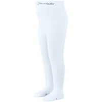 Sterntaler Baby - Mädchen Uni Strumpfhose, Weiß, 80 EU