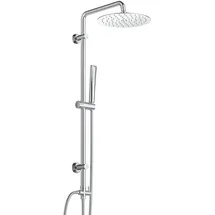 Görbach Regendusche Duschsystem Edelstahl Duschset ohne Armatur Chrom D20cm