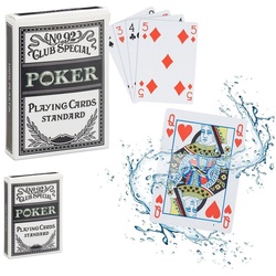 relaxdays Spiel, »2 x wasserfeste Pokerkarten aus Plastik«