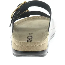 ROHDE Damen Pantolette Schnalle Memoryfußbett Rodigo-D 5877, Größe:41 EU, Farbe:Schwarz - 41