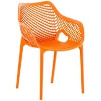 TPFGarden Gartenstuhl, Orange, Kunststoff, 57x60x81 cm, Gartenmöbel, Gartenstühle, Gartenstühle