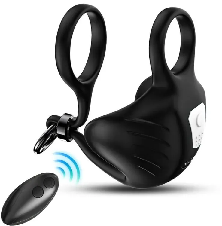 ARMONY - MANTA SCROTUM VIBRATOR RING FERNBEDIENUNG SCHWARZ