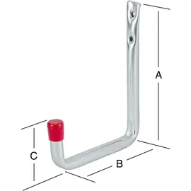 Vormann Wandhaken U-Form A.114mm verz.
