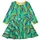 Toby Tiger Skater Kleid Buntstifte Print Grün 98