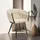 Tectake tectake® Esszimmerstuhl, Astano Samt, Knotendesign, schlanke Stahlbeine, 60,5 x 55 x 75 cm