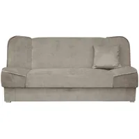 Mirjan24 Schlafsofa Gemini mit Bettkasten, 3 Sitzer Sofa, Couch mit Schlaffunktion, Bettsofa Schlafsofa Polstersofa Farbauswahl Couchgarnitur (Orinoco 22)