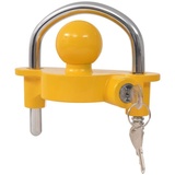vidaXL Anhängerschloss 2 Schlüssel Gelb