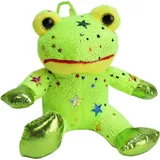 BEMIRO Frosch Plüschtier klein "Fritz" mit Glitzersternen - ca. 12 cm