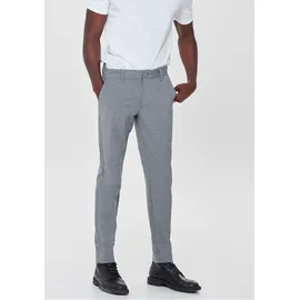 Only & Sons "ONSMARK SLIM GW 0209 PANT NOOS", Herren, Gr. 28, Länge 30, grau (midgrau melange), Web, Obermaterial: 76% Polyester, 20% Viskose, 4% Elasthan, unifarben, schmal normal, Hosen