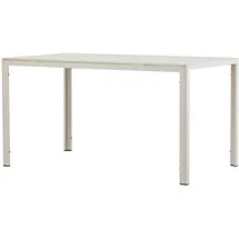 VCM Gartentisch 140 x 80 x 74 cm Beige