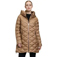 Betty Barclay Damen Daunen-Steppjacke mit Kapuze Classic Bronze,36 - 36