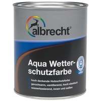 Albrecht Aqua-Wetterschutzfarbe 0410 750 ml, braun, 3400657080041000750