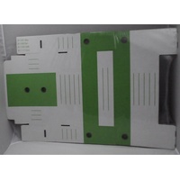 Cartonia Archivboxen weiß/grün 8,3 x 34,0 x 25,2 cm