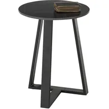 Stolkom Couchtisch STOLKOM "JASON 2", schwarz (schwarz, schwarz, schwarz), H:50cm, Tische, Couchtisch, rund Keramik gemasert