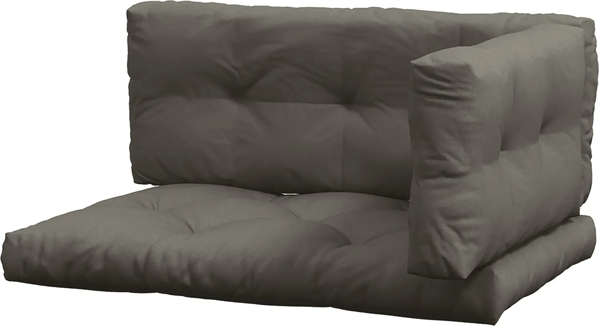 Outsunny 3 Sitzer Palettenkissen 120cm x 80cm x 12cm Bankauflage Sitzkissen mit UV-Schutz Gartenbankauflage wasserabweisend Polsterauflage für Garten, Balkon Dunkelgrau   Aosom