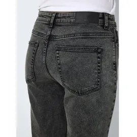 Noisy May Damen Nmmoni Hw Straight ANK Acid Az391dg Noos Gerade Jeans, Dark Grey Denim, 28W / 32L EU - 28W / 32L