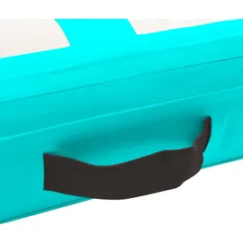 vidaXL Aufblasbare Gymnastikmatte mit Pumpe 500x100x20 cm PVC Grün