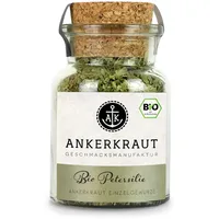 Ankerkraut BIO Petersilie, getrocknet zum Streuen, 15 g im Korkenglas, Kräuter für Kartoffel Eintopf Fleisch, Finisher-Gewürz zum Kochen