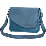 The Skandinavian Brand Damen Leder Umhängetasche - Blue