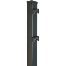 Floraworld Zaunpfosten 6 x 140 cm Grau/Stahl