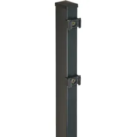 Floraworld Zaunpfosten 6 x 140 cm Grau/Stahl