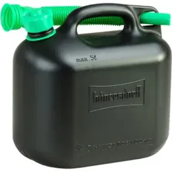 Hünersdorff Kraftstoff-Kanister CLASSIC 5 L, HDPE schwarz, besonders schwere Qualität