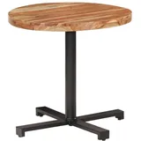 Bistrotisch Rund Ø80x75 cm Akazie Massivholz - Braun/Bunt