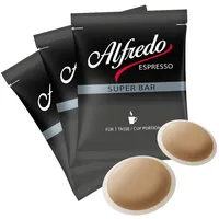 Alfredo Espresso Kaffeepads Sparpaket einzeln verpackt, 200 Stück