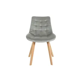 CLP 2er Set Stühle Brook Samt grau