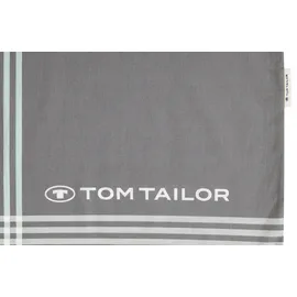Tom Tailor Ole Renforcé grau/mint 135 x 200 cm + 80 x 80 cm