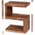 KADIMA DESIGN Beistelltisch Massivholz S Cube Landhausstil DESIGN MUMBAI Dunkelbraun 30x44x60 cm