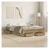 vidaXL Artisan-Eiche 120 x 190 cm Braun