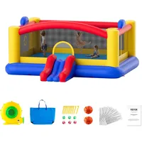 Vevor Aufblasbares Hüpfburg, Hochwertiges Spielhaus-Trampolin für den Außenbereich, Hüpfburg