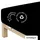 Baumwolle 90 x 190 - 100 x 220 cm off black