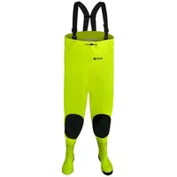 Dönges Wathose Hi-Vis mit S5 Sicherheitsstiefel, Größe 47