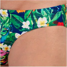 HOM Badeslip Swim Micro Briefs Peacock Blau/Grün M