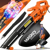 Masko MASKO® Elektro Laubsauger 3in1 Elektrischer 3000W 45L Laubbläser Laubhäcksler