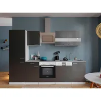 Respekta Küchenblock Malia 280 cm Grau