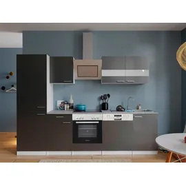 Respekta Küchenblock Malia 280 cm Grau