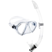 Cressi Ocean Combo Set - Schnorchelset Ocean Maske und Schnorchel Gamma, Transparent, Einheitsgröße, Erwachsene Unisex