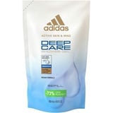 Adidas Deep Care Shower Gel Duschgel zum Nachfüllen, pflegt mit nährendem Feuchtigkeitskomplex, 400 ml