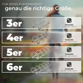 Tectake Fahrradständer Silber
