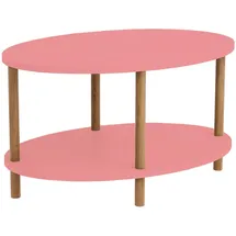 [en.casa] Couchtisch Højreby 70x44x43 cm Rosa